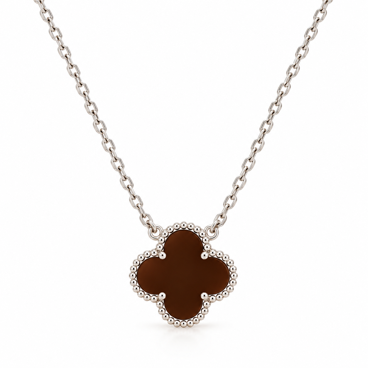 Collar Van Cleef 1 Trebol Marron