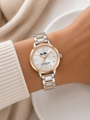 Reloj Coach Plateado y Rose Gold
