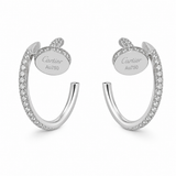 Pendientes Plateados Clavo Cartier