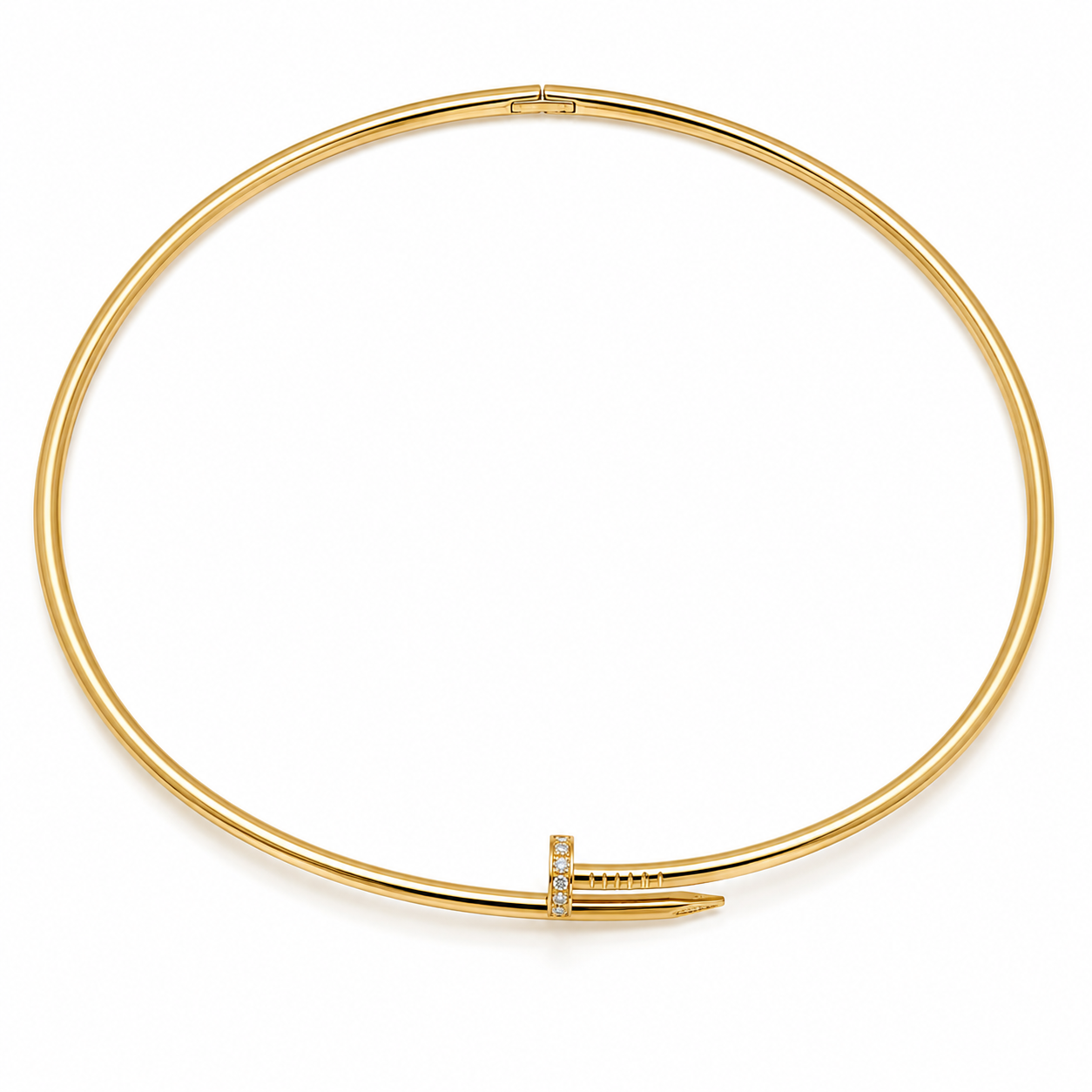 Collar Dorado Clavo Cartier
