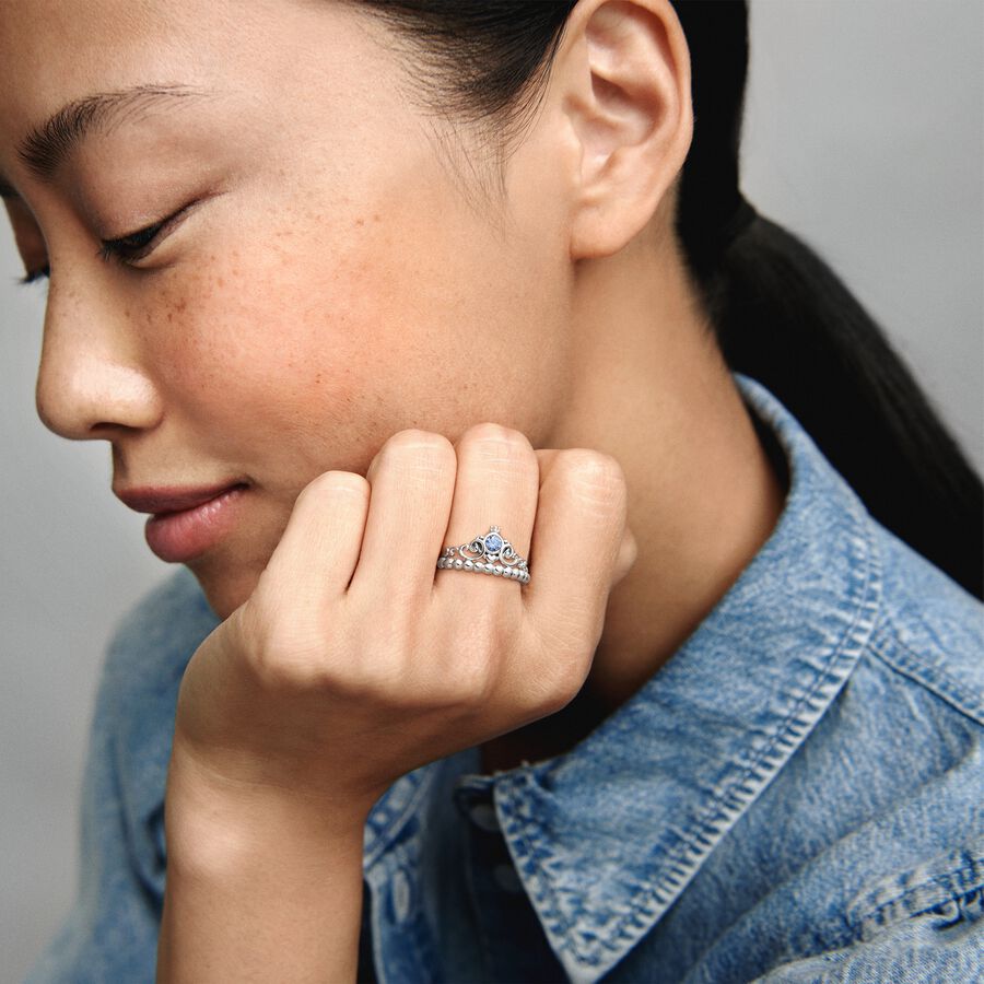 Anillo Corona Azul de Cenicienta de Disney