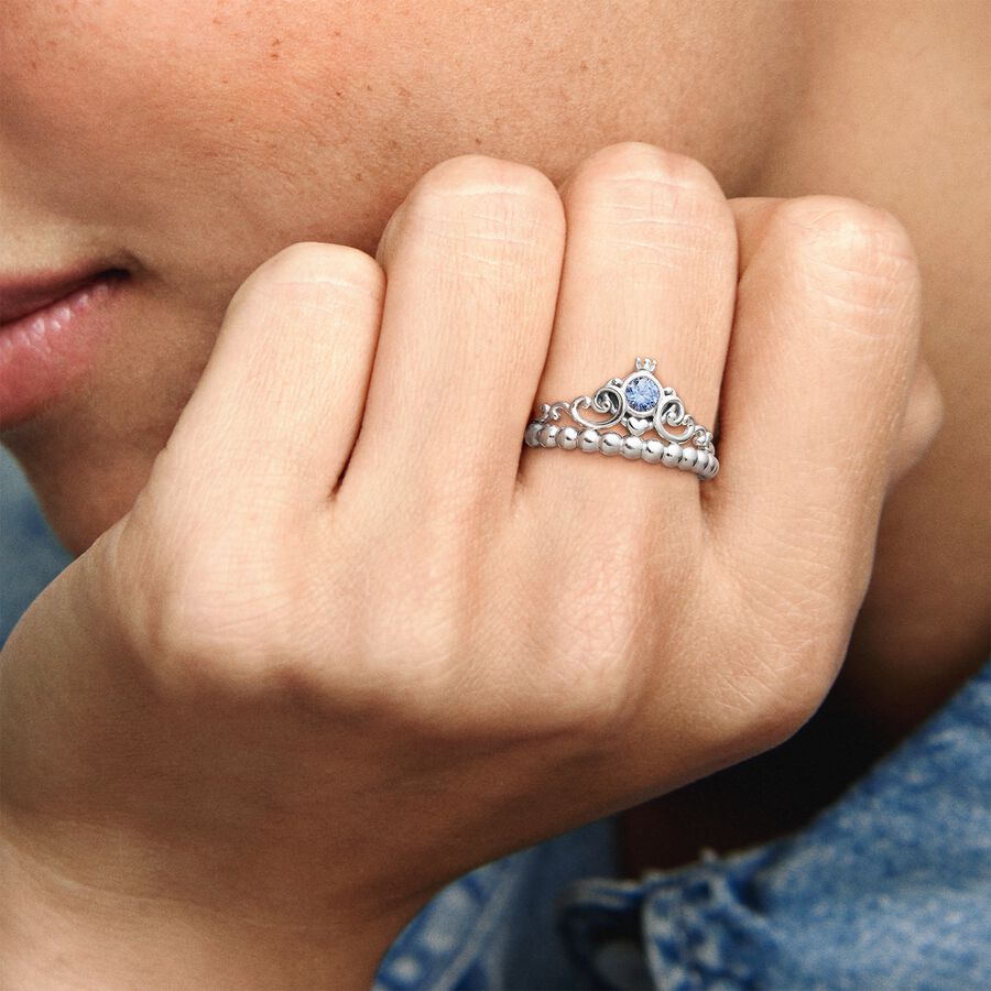 Anillo Corona Azul de Cenicienta de Disney