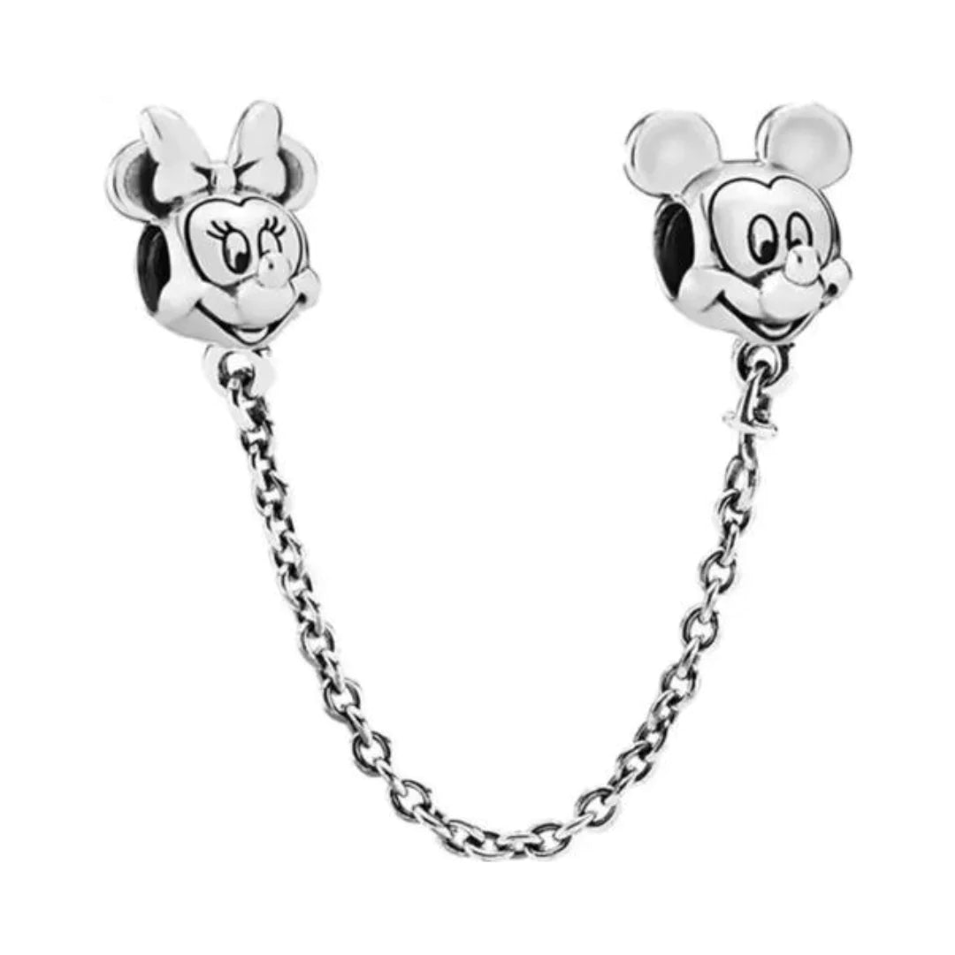 Cadena de Seguridad de Mickey y Minnie Mouse