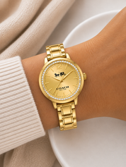 Reloj Coach Dorado Completo
