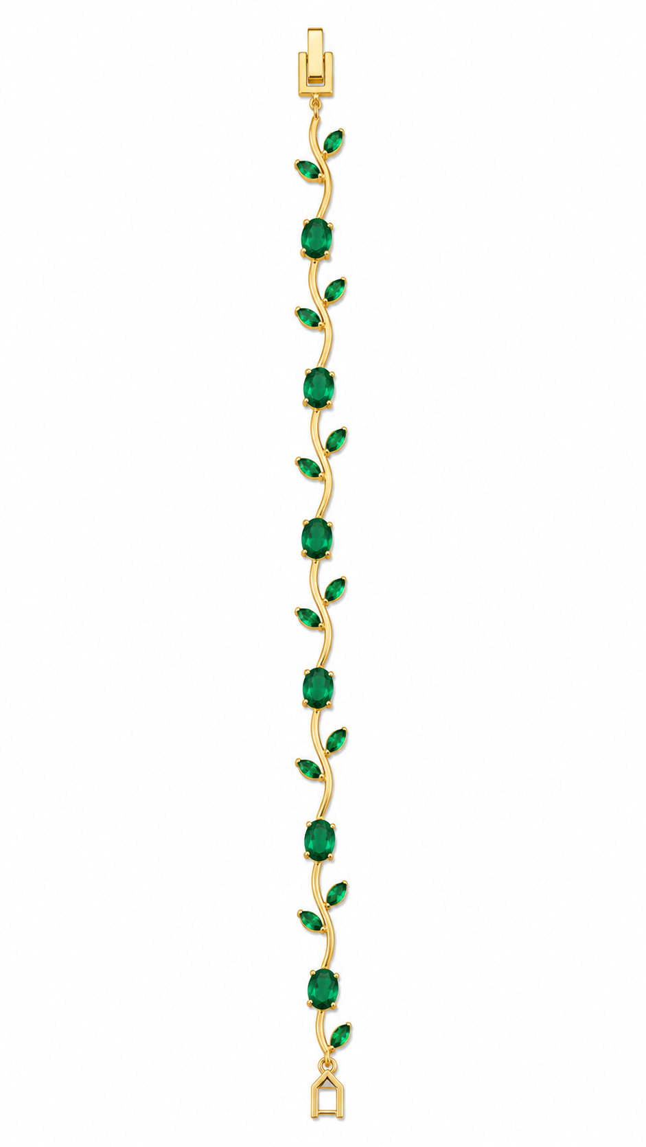 Pulsera Tulipan Dorada Verde