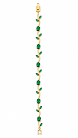 Pulsera Tulipan Dorada Verde