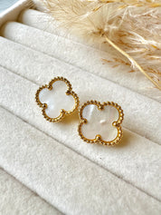 Pendientes Alhambra vintage 1 Trébol Blanco