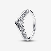 Anillo Deseo Pave Flotante Corona