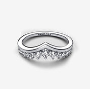 Anillo Deseo Pave Flotante Corona