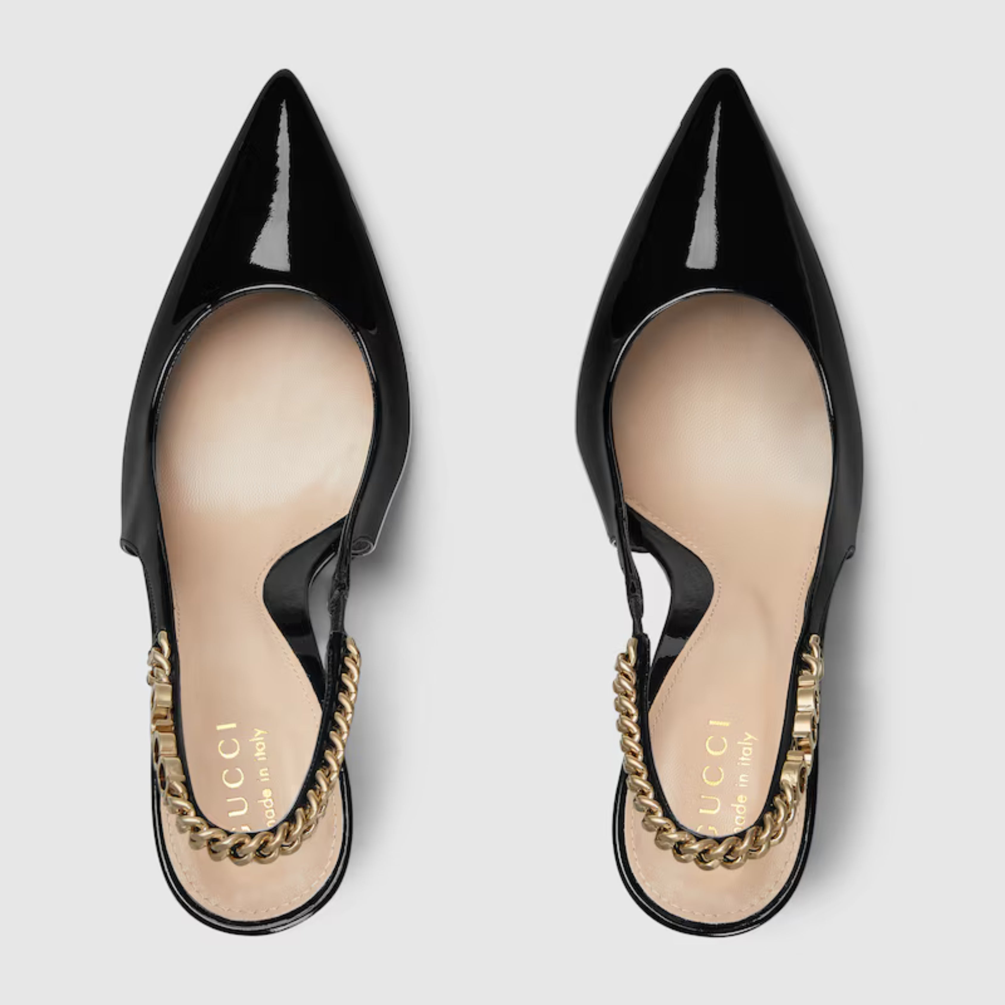 Zapato de salón Gucci Signoria con talón descubierto
