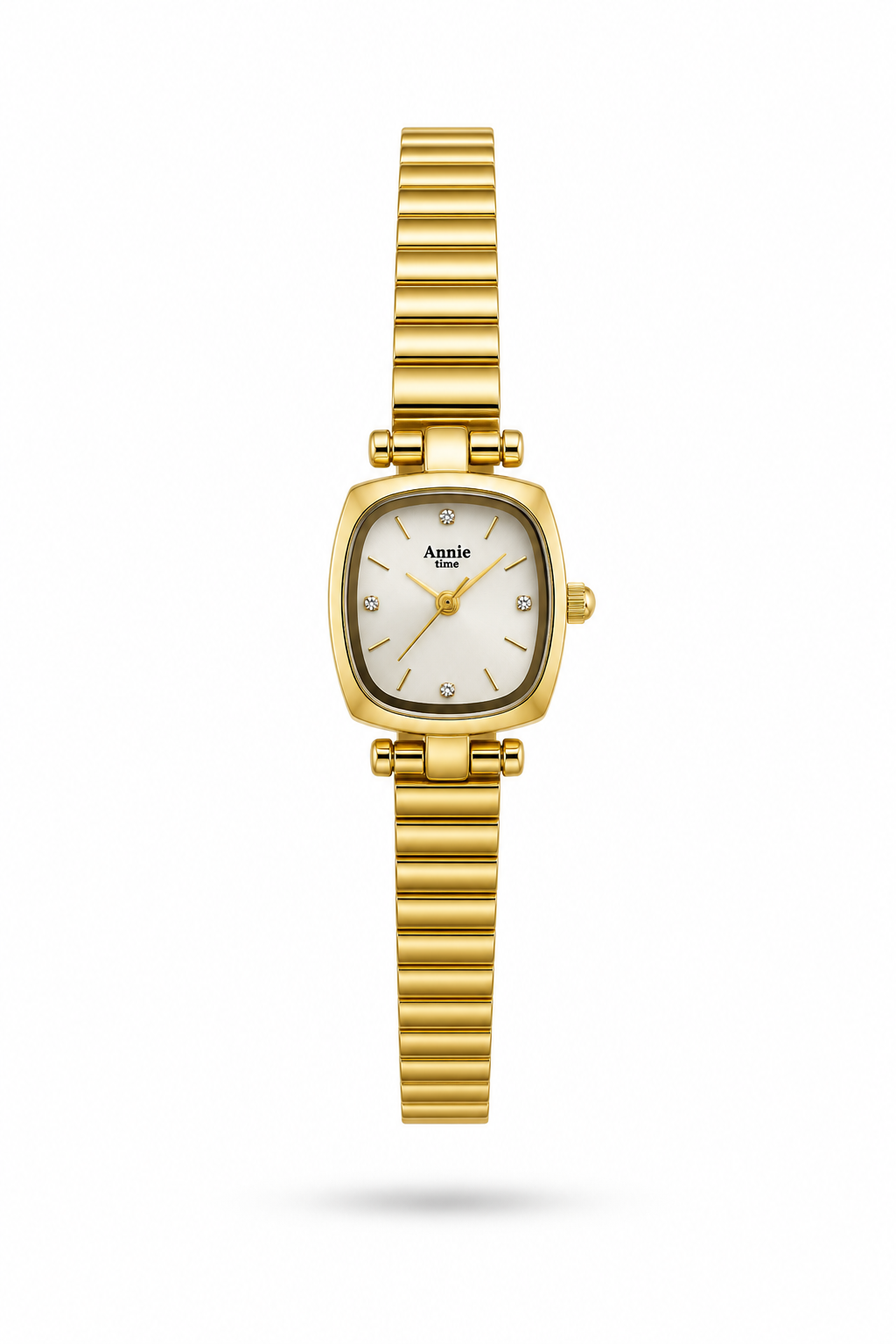 Reloj ANNIE Dorado Fondo Blanco