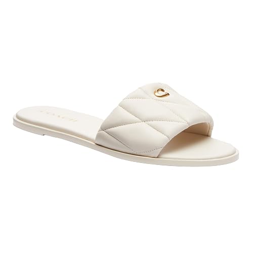 Sandalias Coach Acolchadas Color Crema