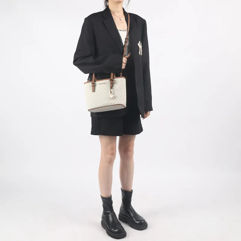 KORS Jet Set Travel Extra Small Logo Top Zip Tote Bag