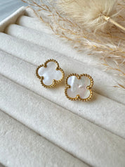 Pendientes Alhambra vintage 1 Trébol Blanco