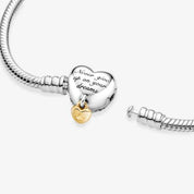 Pulsera Disney Cierre Corazon Dos Tonos