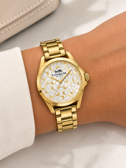 Reloj Coach Dorado Completo