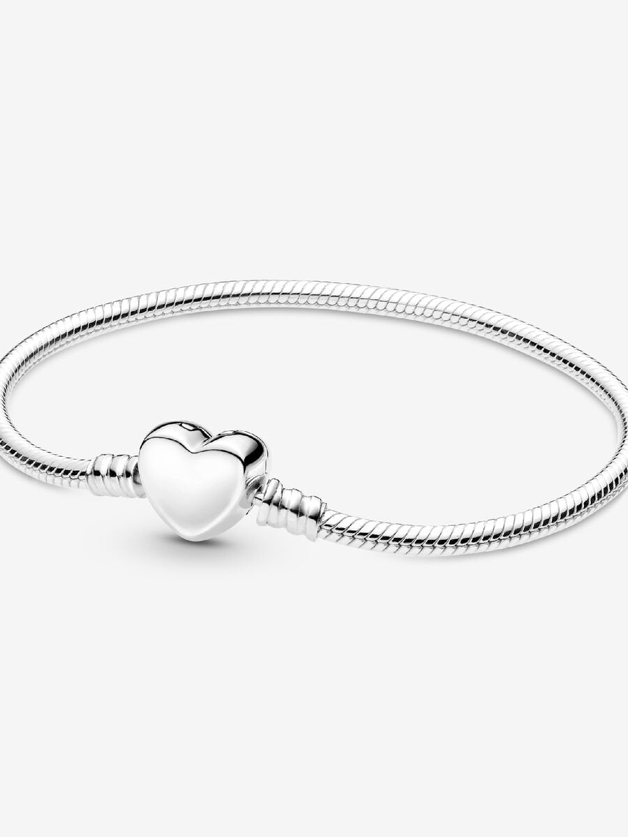 Pulsera con cierre de Corazón Grabable