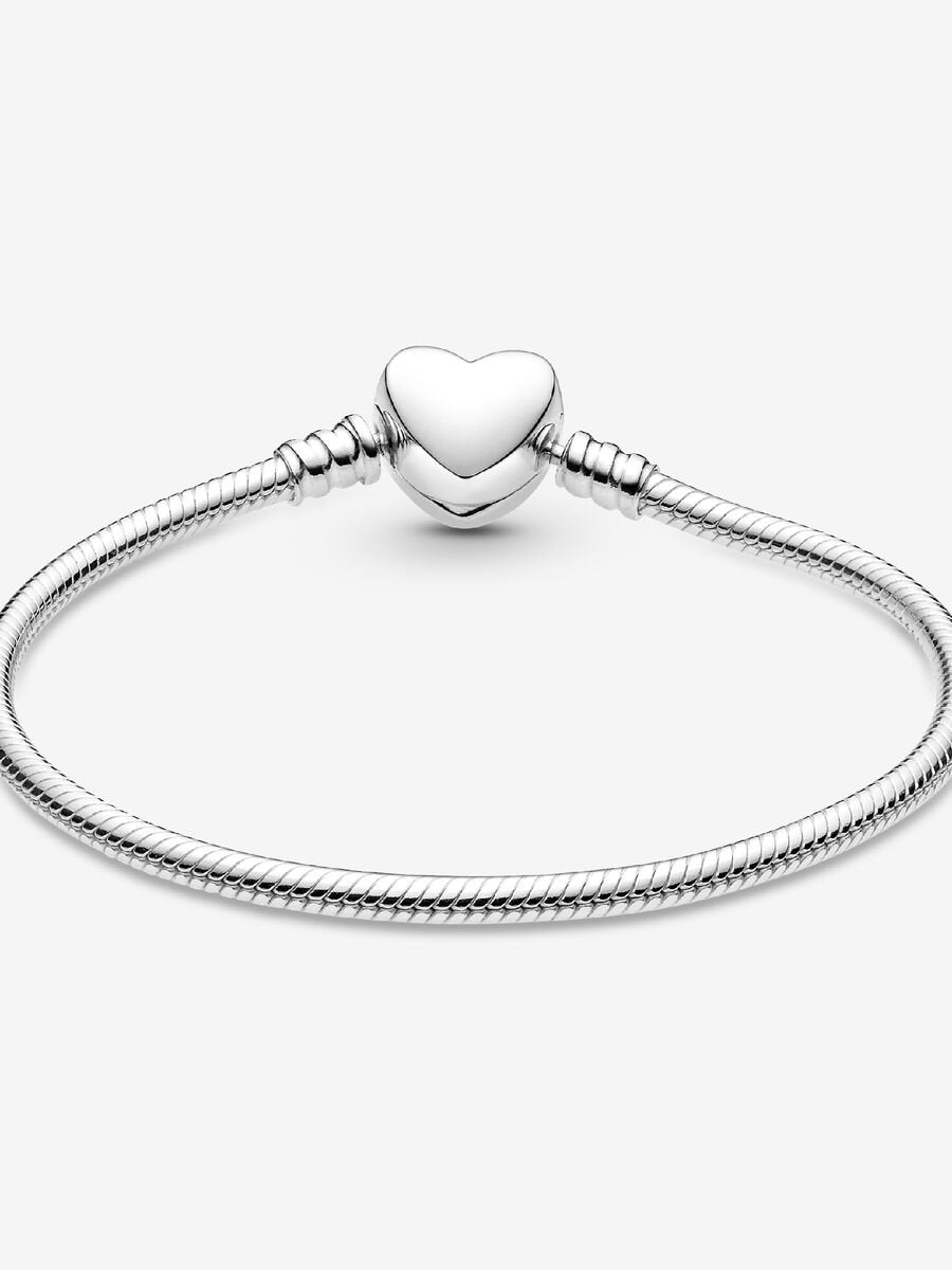 Pulsera con cierre de Corazón Grabable