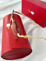 Gafas C Leopardo Amarillo Cartier