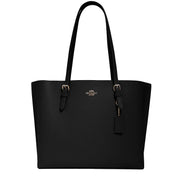 Coach Tote Bag Mollie Canvas Negra Interior Rojo