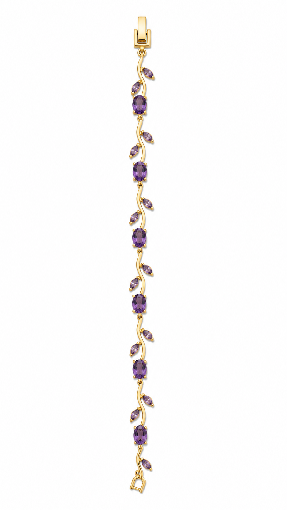 Pulsera Tulipan Dorada Morada