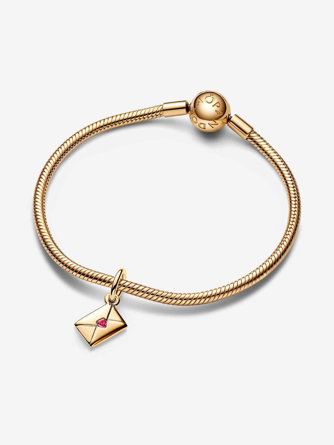 Charm Dorado Colgante Sobre de Carta de Amor