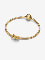 Charm Love Escrito a Mano Dorado