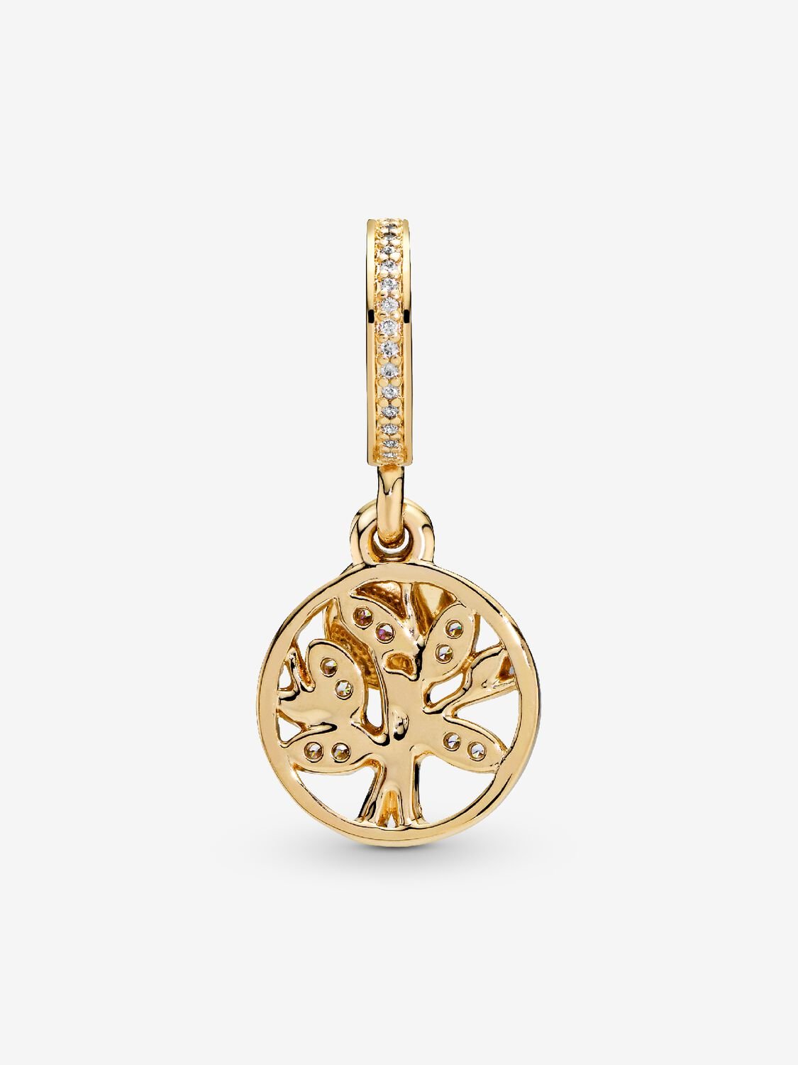 Charm Dorado Colgante Árbol Genealógico