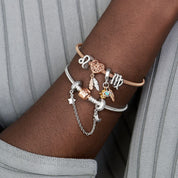 Charm Colgante Espiritualidad Mano de Hamsa, Ojo que Todo lo Ve y Pluma