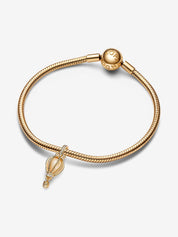 Charm Dorado Colgante Globo Aerostático Transparente