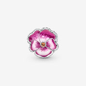 Charm Flor Pensamiento Rosa