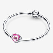 Charm Flor Pensamiento Rosa