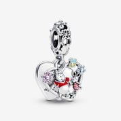 Charm Colgante Doble Winnie the Pooh y Piglet de Disney