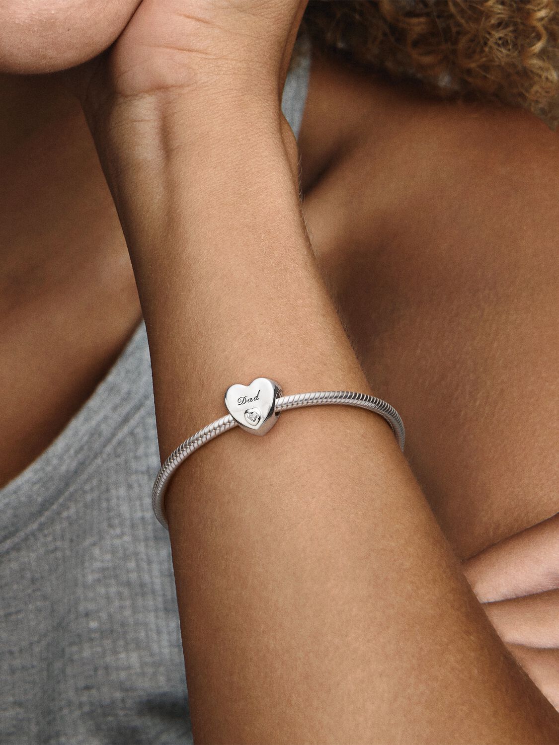 Charm en plata de ley Amor de Padre "Dad"