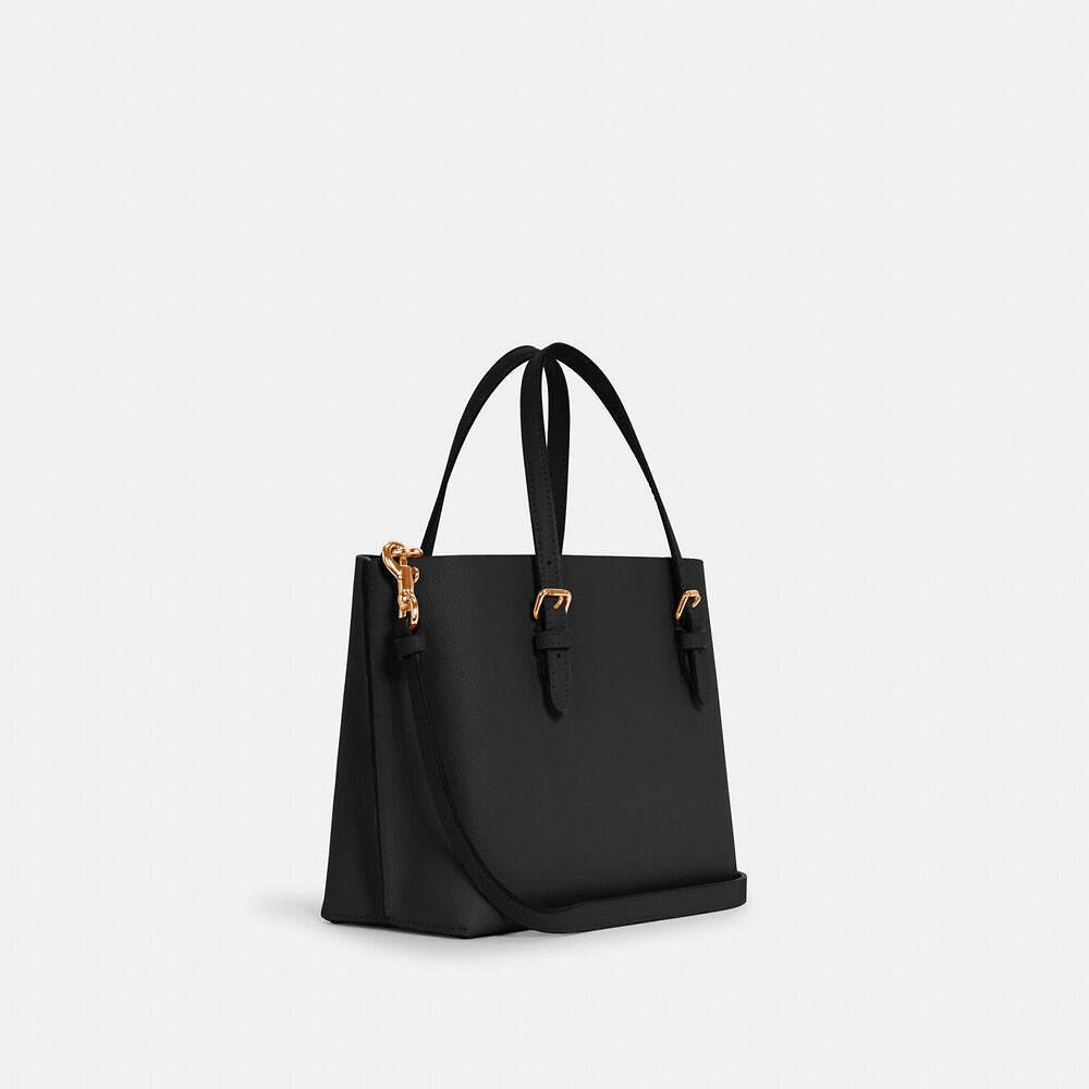 Coach Mollie Tote 25 In Signature Canvas Negra