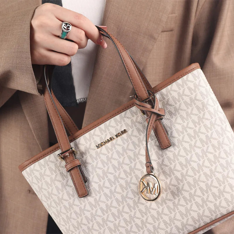 KORS Jet Set Travel Extra Small Logo Top Zip Tote Bag