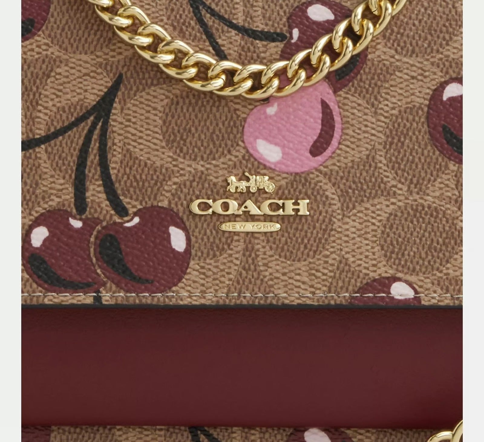 Coach klare Crossbody – Cherry Print