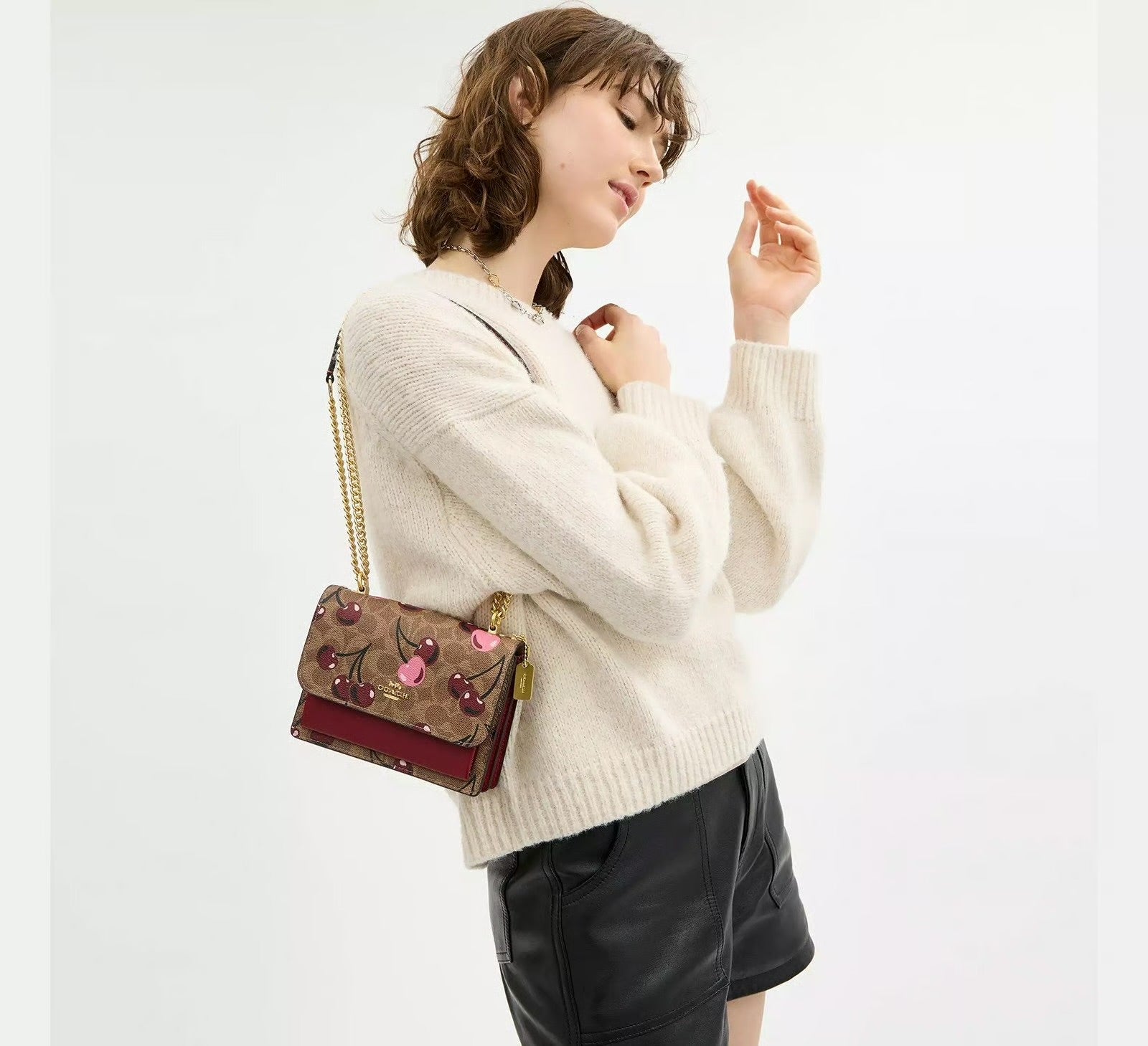 Coach klare Crossbody – Cherry Print