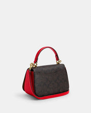 Coach con asa superior Lysa Con Detalles Rojos