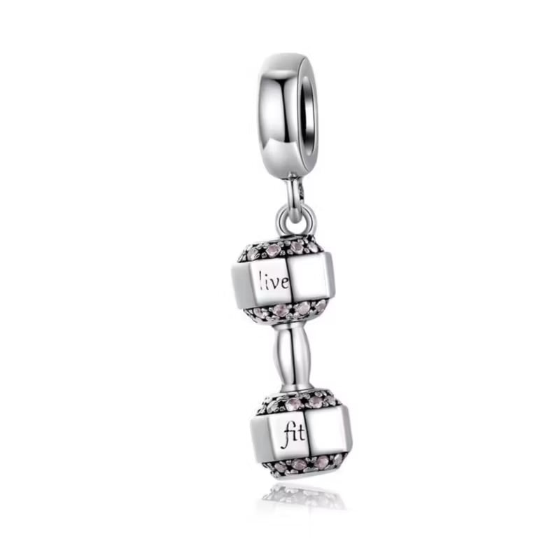 Charm Colgante Mancuerna “Live Fit”