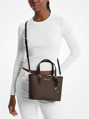 Kors Jet Set Travel Extra-Small Logo Top-Zip Tote Bag.