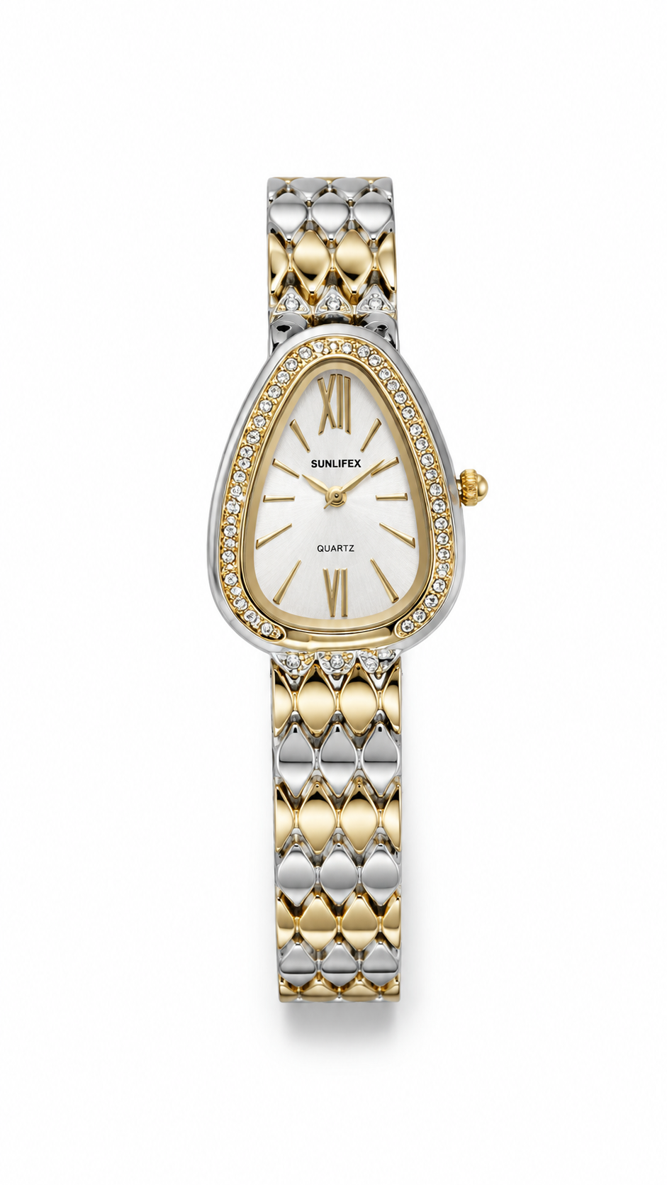 Reloj SUNLIFEX Tipo Bvlgari Dorado y Plateado