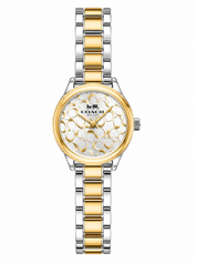 Reloj Coach C Dorado y Plateado