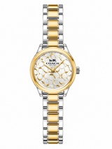 Reloj Coach C Dorado y Plateado