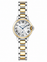 Reloj Cartier Ballon Bleu Plateado y Dorado para Mujer