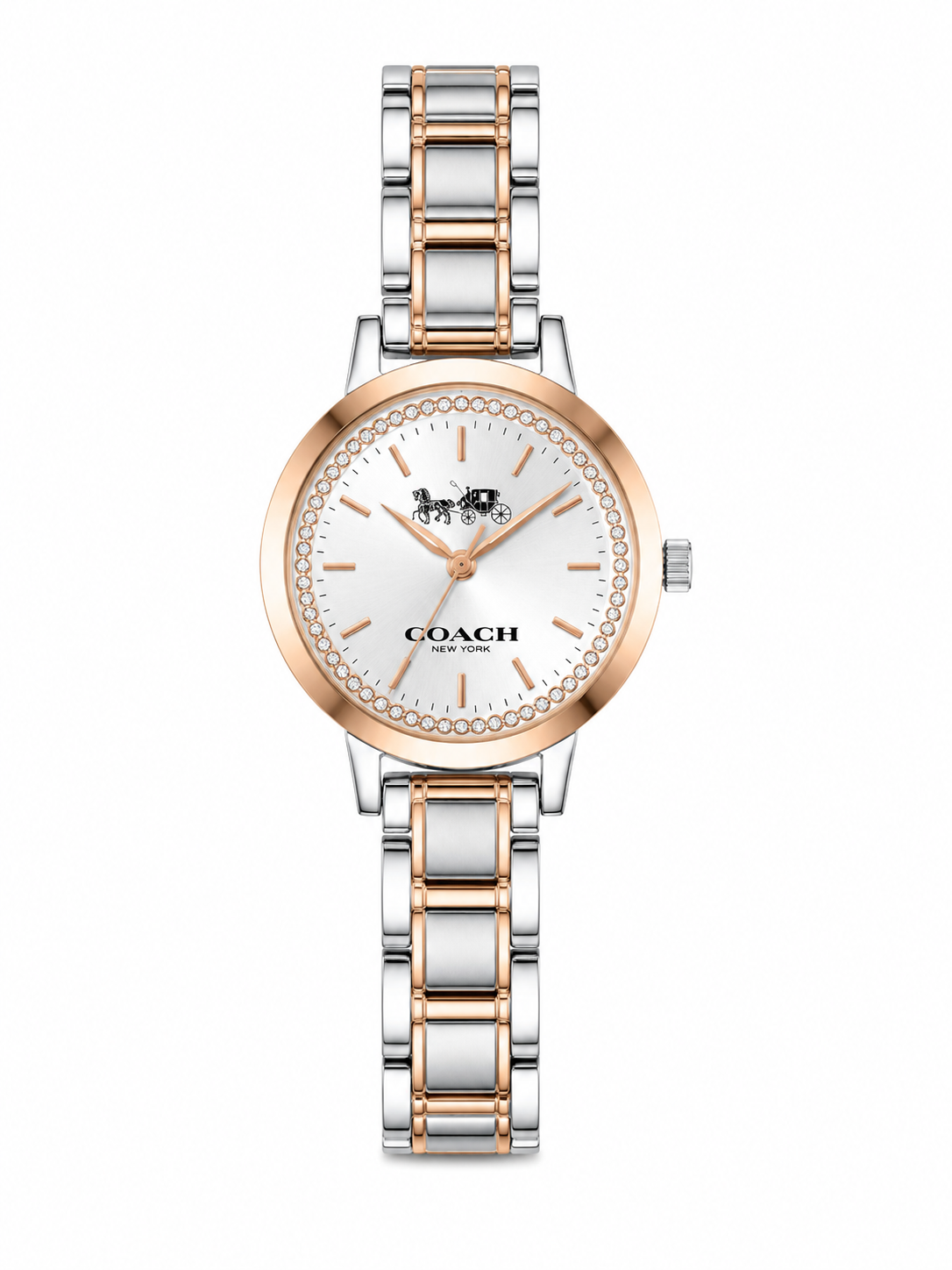 Reloj Coach Plateado y Rose Gold