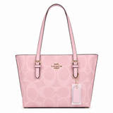Coach Mollie Tote Mediana Rosa Signature
