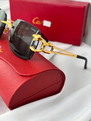 Gafas C Negros Leopardo Cartier