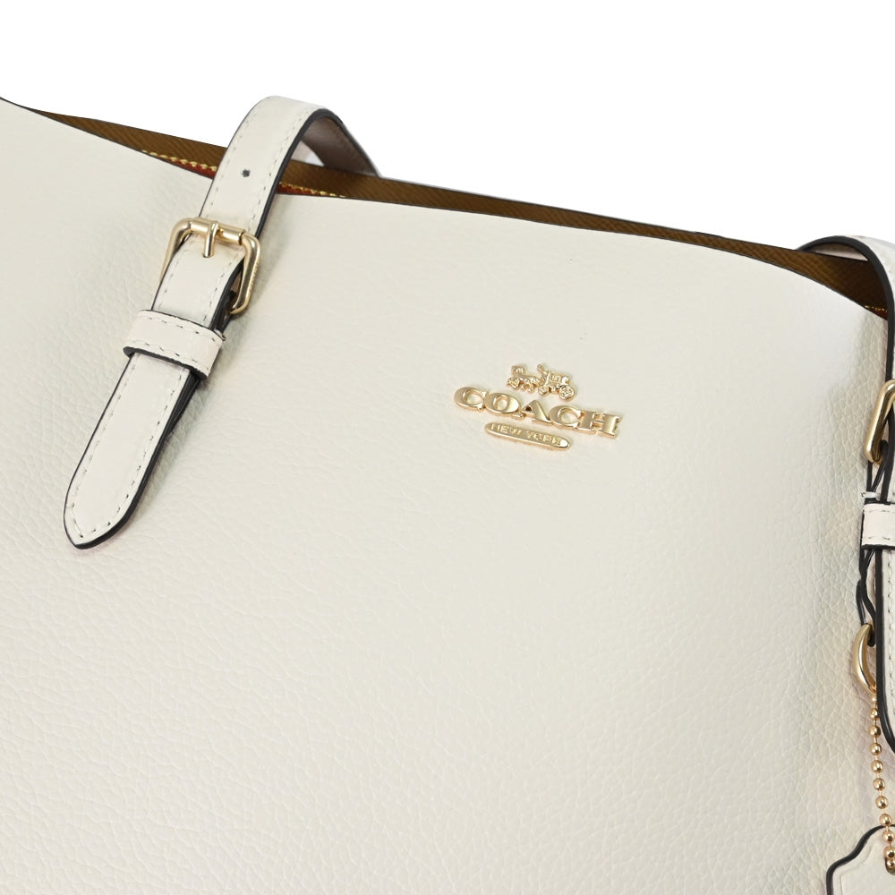 Coach Tote Bag Mollie Canvas Blanco Hueso