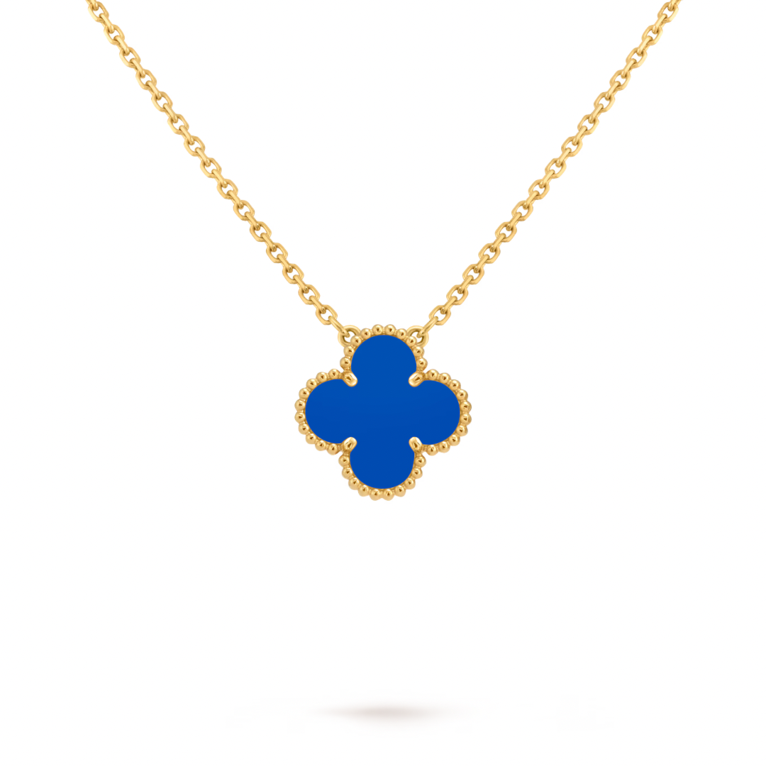 Collar Alhambra Vintage 1 Trébol Azul